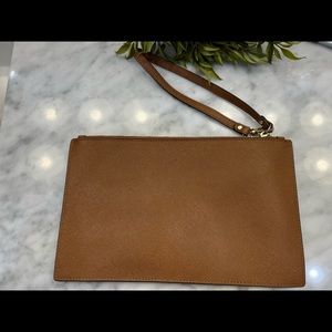 Michael Kors wristlet, camel tone